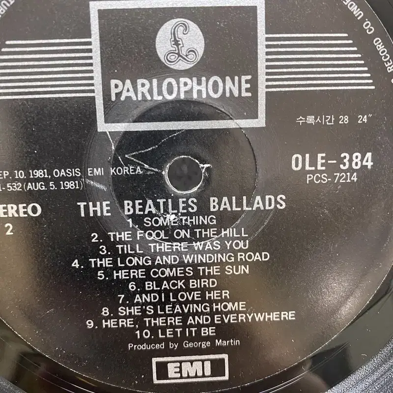 THE BEATLES BALLADS  LP / AA6887