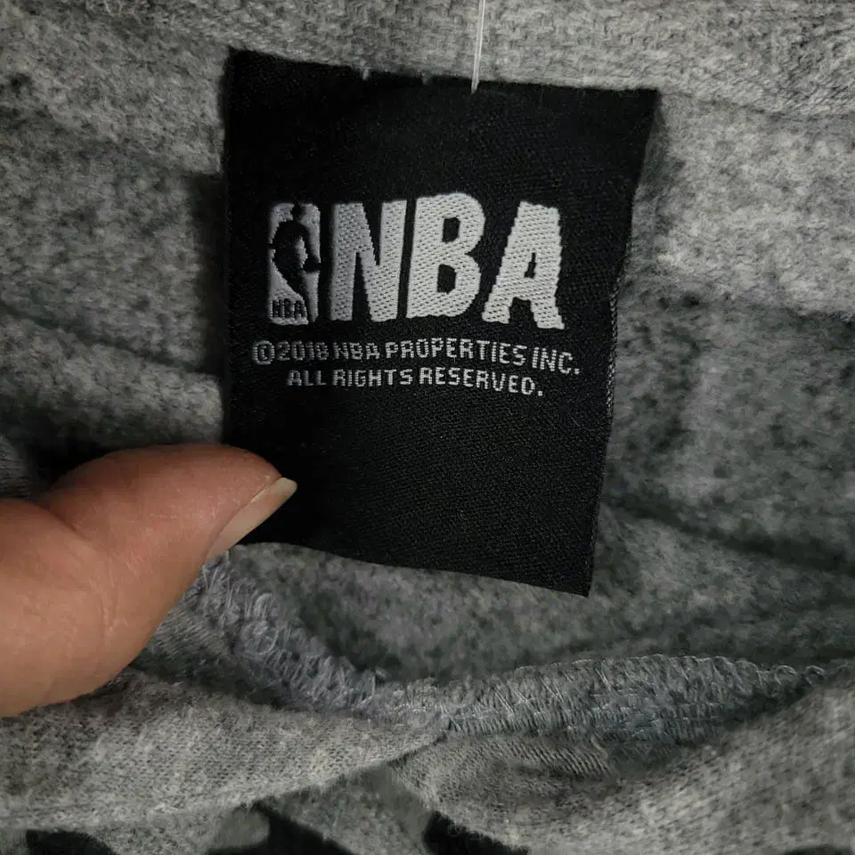 NBA 엔비에이 멜란지그레이 토론토 랩터스 빅프린팅 코튼혼방 스웻 오버핏