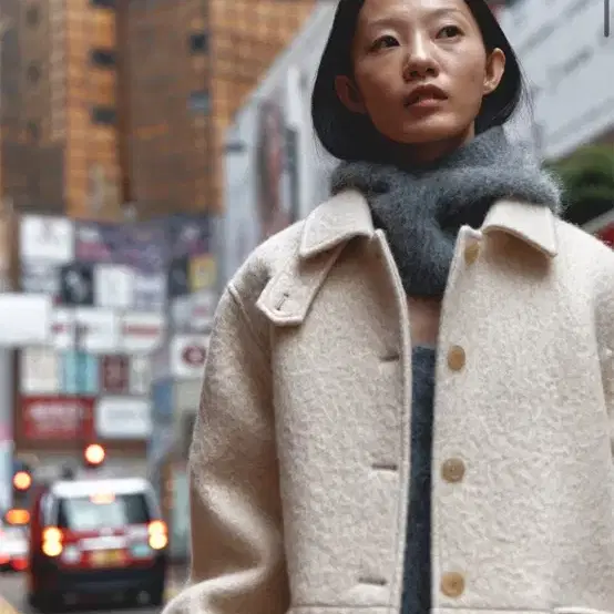 Therye Wool Half Coat(Butter) 더라이 버터코트