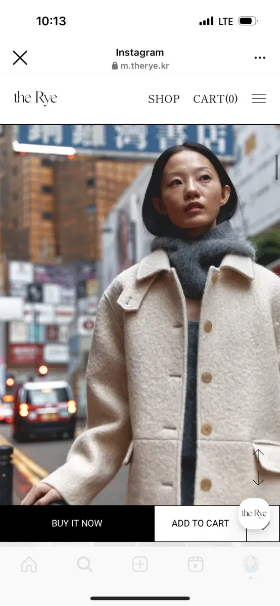 Therye Wool Half Coat(Butter) 더라이 버터코트