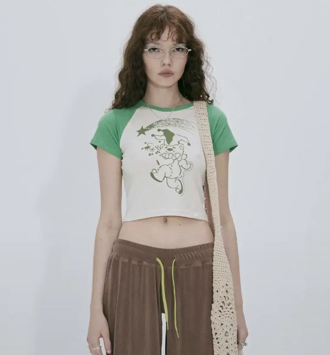 스컬프터 sculptor Clown Bear Reglan Crop Top