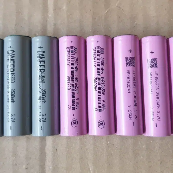 2500mah 18650 충전배터리 10개