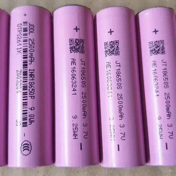 2500mah 18650 충전배터리 10개