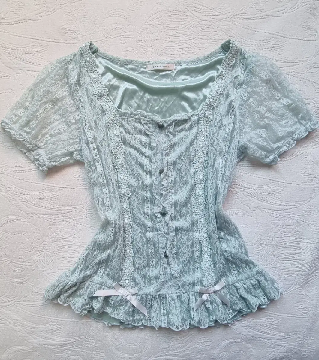 Vintage Exy's Farm Fairy Oriental Lace Top