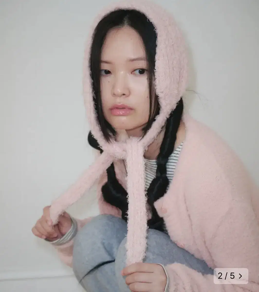 펀프롬펀 귀도리 (TEXTURED KNIT EARMUFFS, PINK)