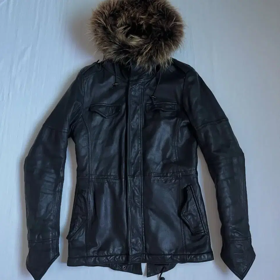 Shellac Sheep Skin Leather Riders Jacket