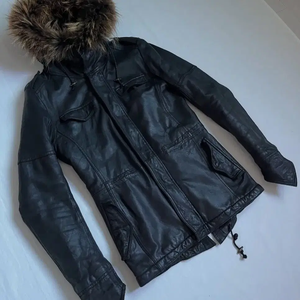 Shellac Sheep Skin Leather Riders Jacket