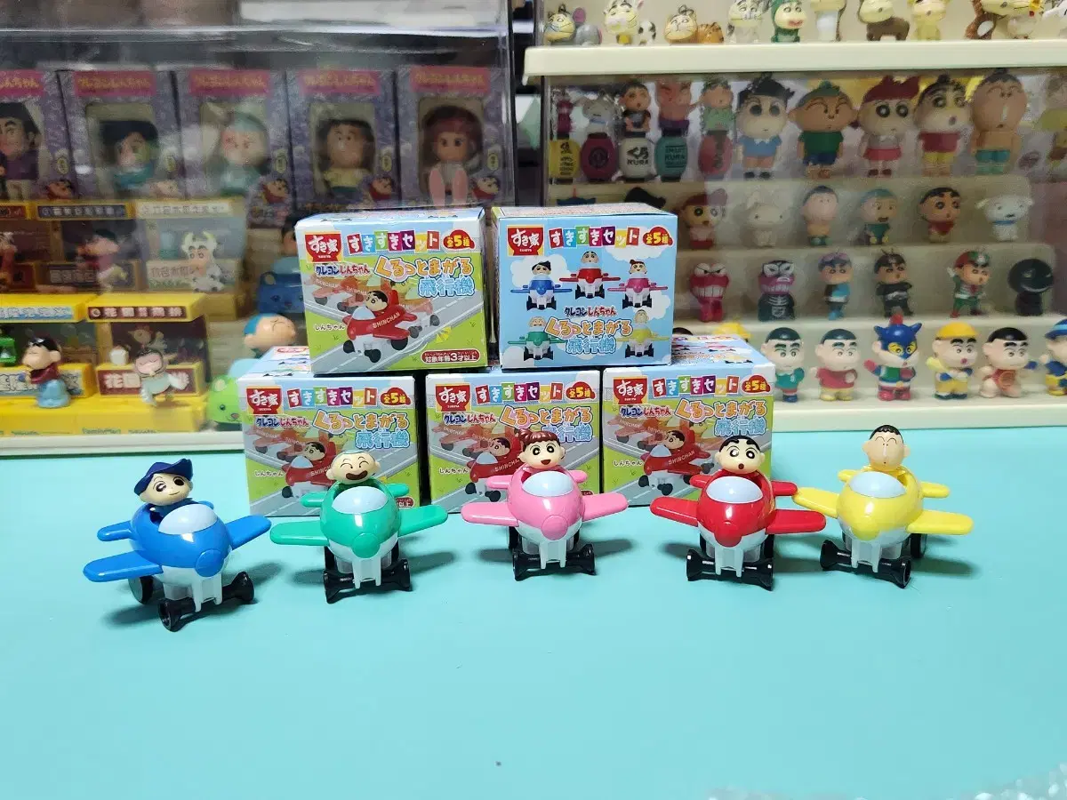 Sukiyashangu Airplane Fullback Car 5pcs Full Combo Figures