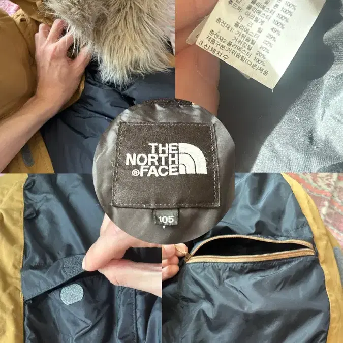 North Face desert sand Goose down parka