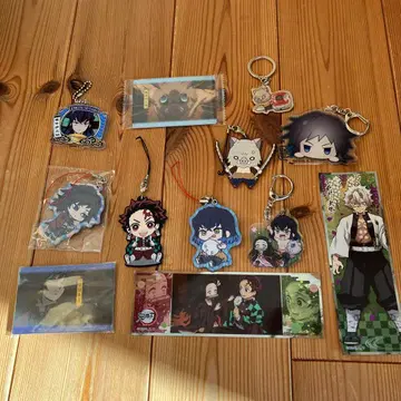 귀멸의 칼날 아크릴 키링 카드 씰 세트