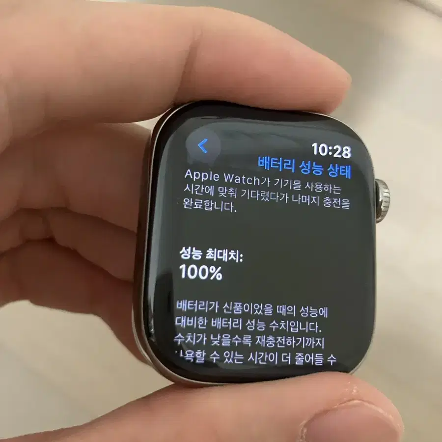 애플워치10 내츄럴티타늄 42mm lte 풀박