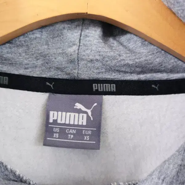 PUMA 푸마 그레이 후드티 XS