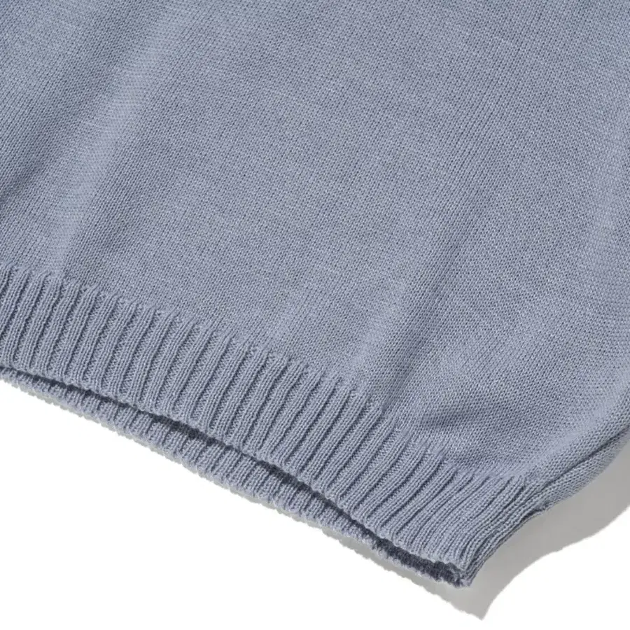 [MSCHF]TURTLE NECK KNIT TOP_GREYISH BLUE