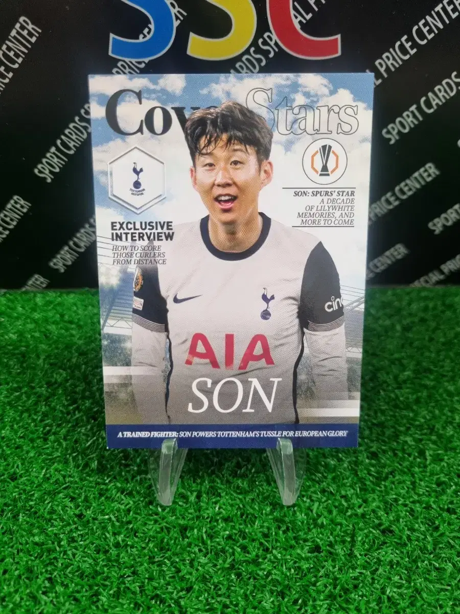 25Tops Competitions Tottenham Son Heung-Min Boxed Hit Football Card*.