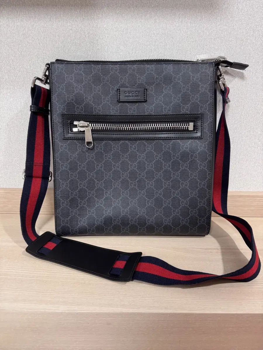 Gucci(구찌) 474137 GG로고 PVC 캔버스 레더 트리밍 수프림