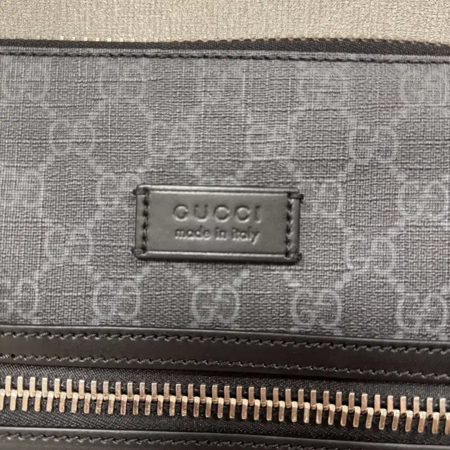 Gucci(구찌) 474137 GG로고 PVC 캔버스 레더 트리밍 수프림