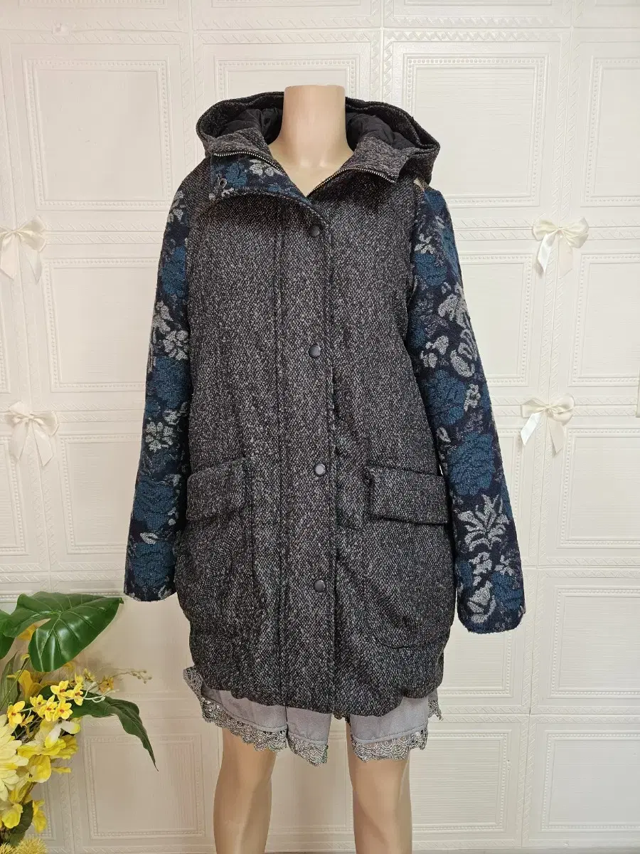 Thousand Island real warm padded coat (wool30 duck down80)