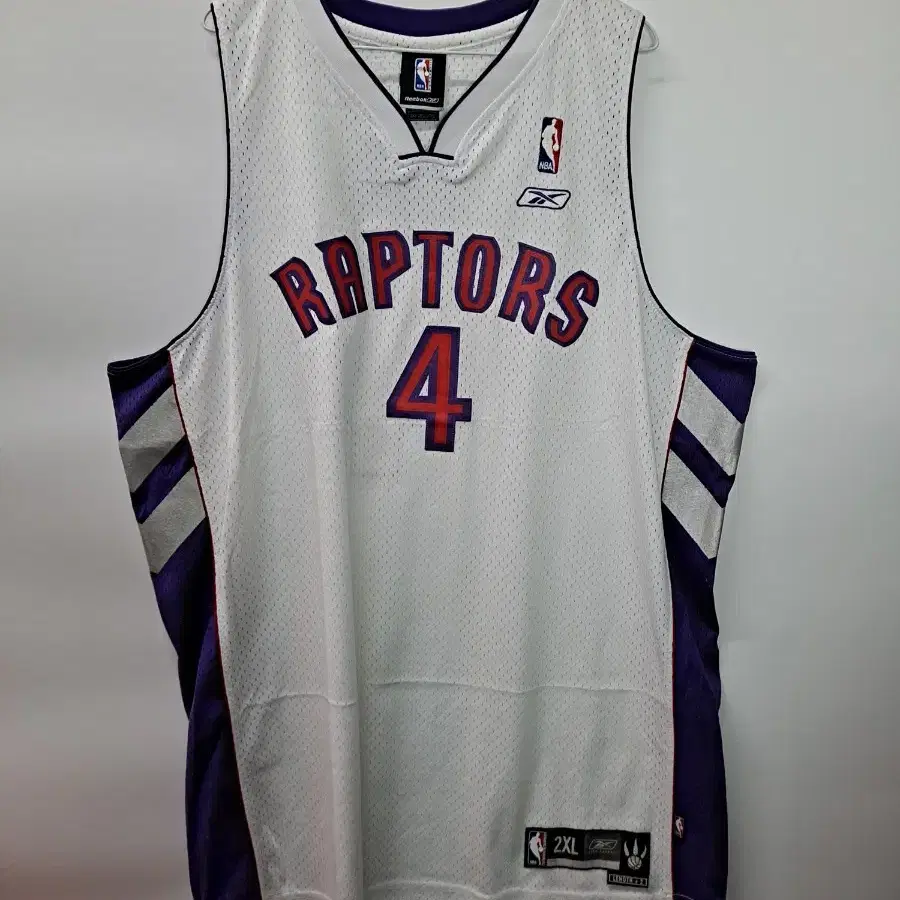 (2XL) NBA X REEBOK 랩터스 보쉬 마킹 농구져지 2XL