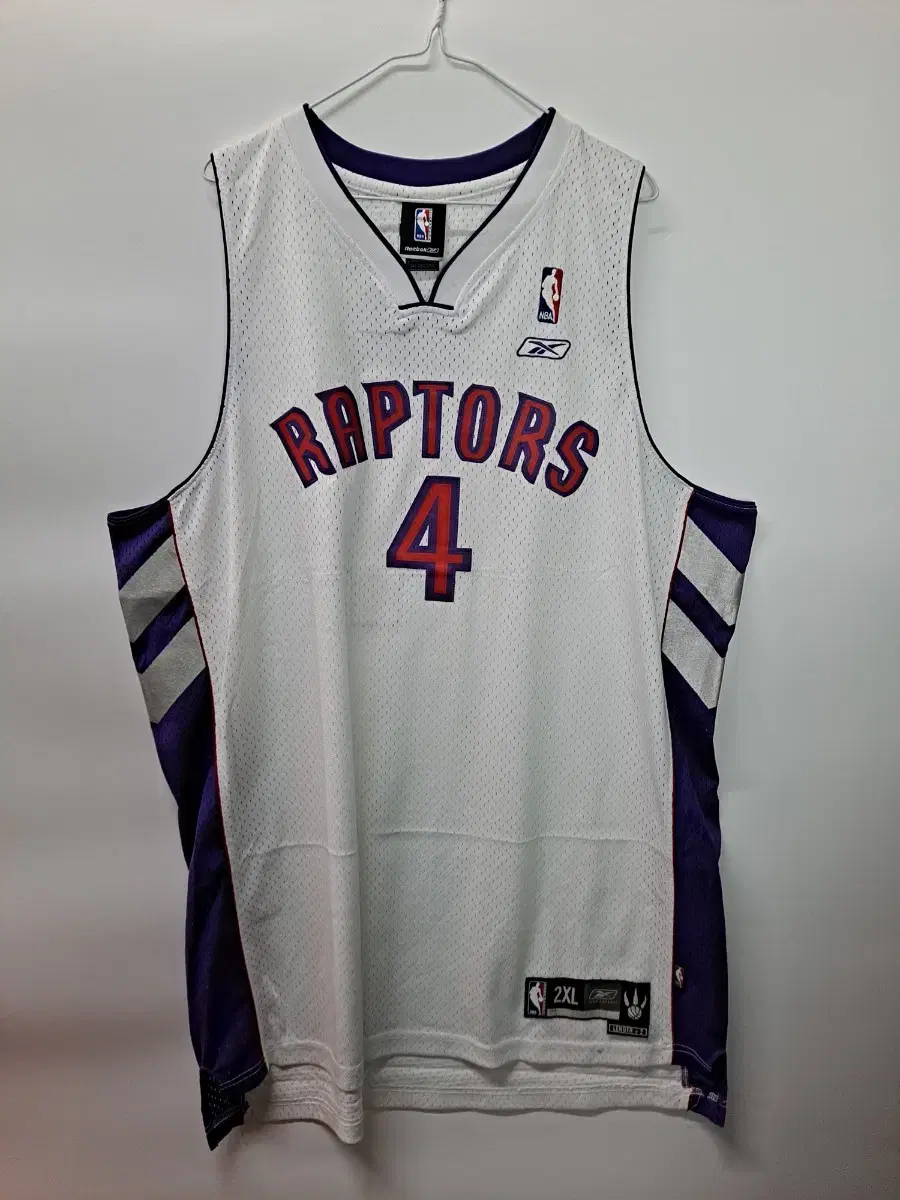 (2XL) NBA X REEBOK 랩터스 보쉬 마킹 농구져지 2XL