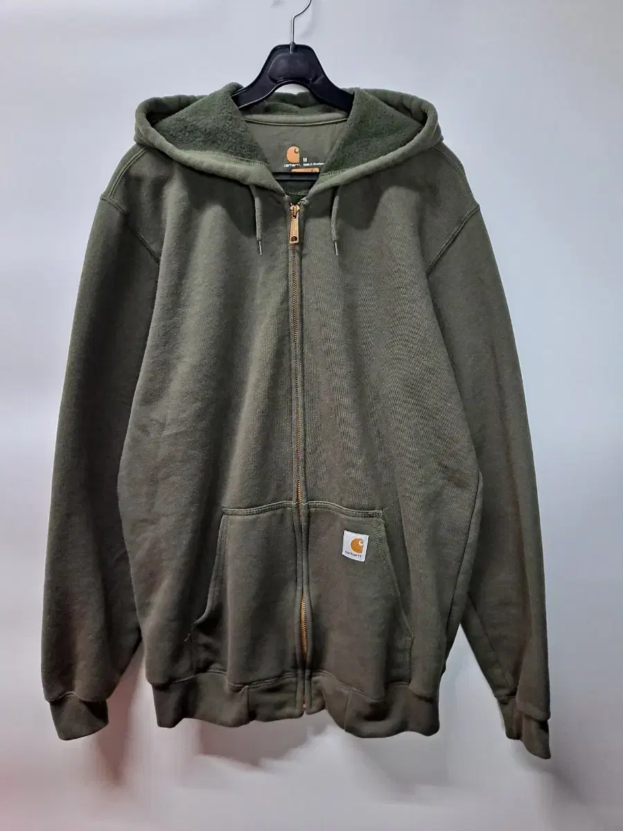 (M) Calhart Original Fit Brushed Hoodie Zip Up M3.5