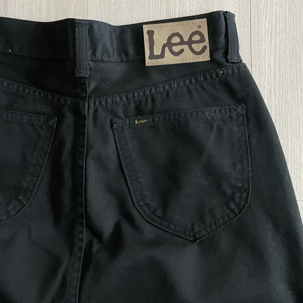 Lee 미디스커트 롱스커트 블랙 S