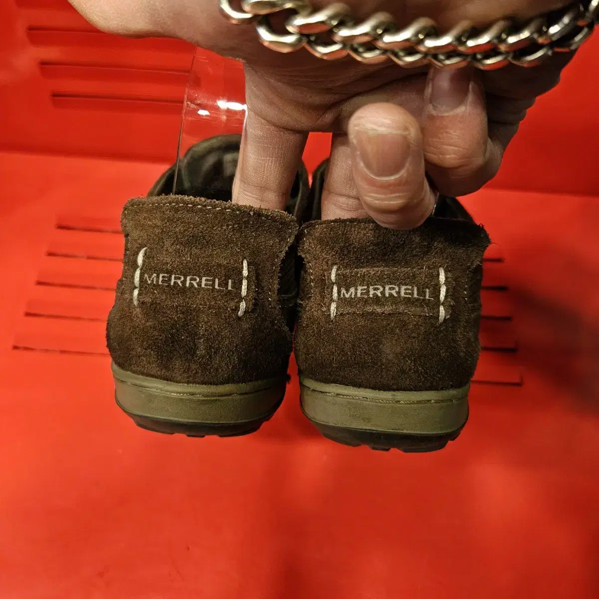 머렐(Merrell) 여성 브라운 가죽 로퍼 38.5size