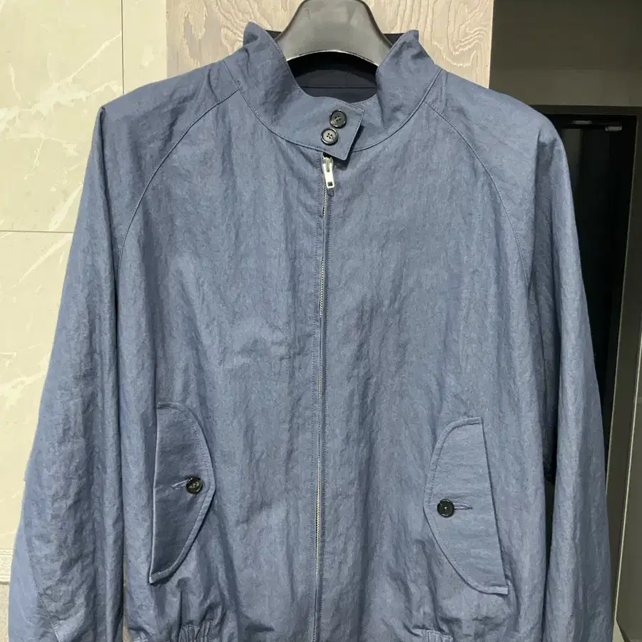 홀리선visitor harrington jacket indigo blue