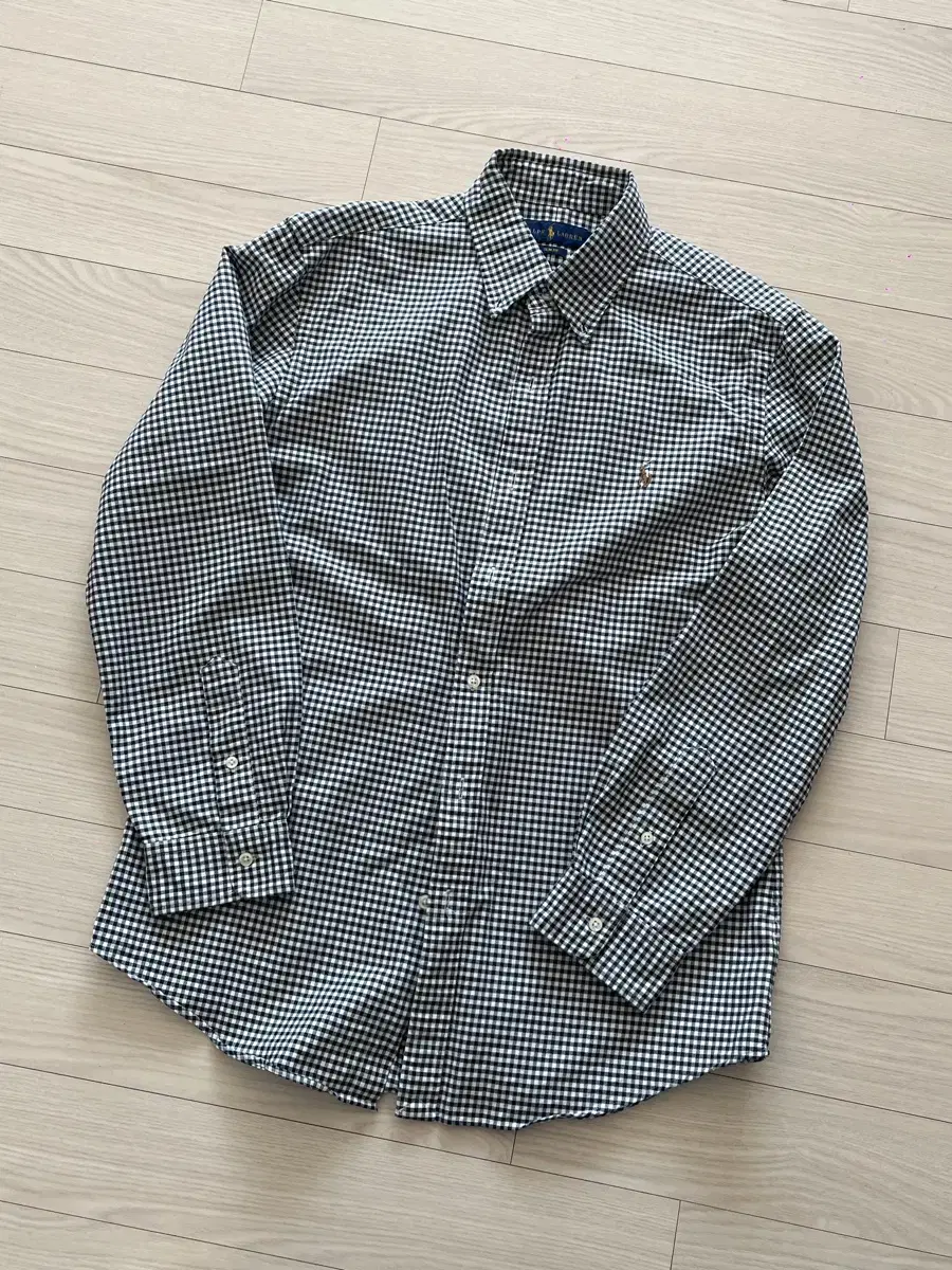 [domestic] polo polo ralph lauren check shirt slim fit l (100)