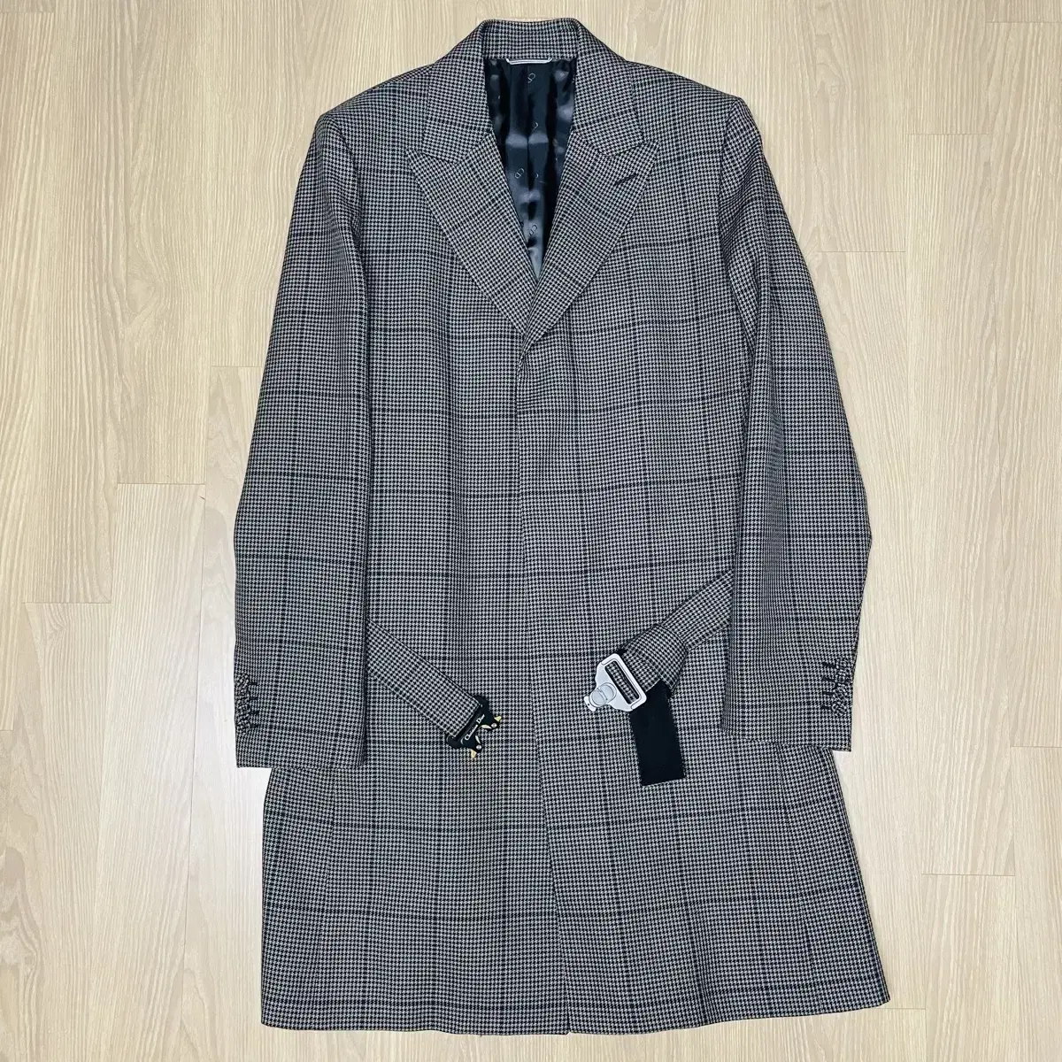 Dior CD buckle belted coat