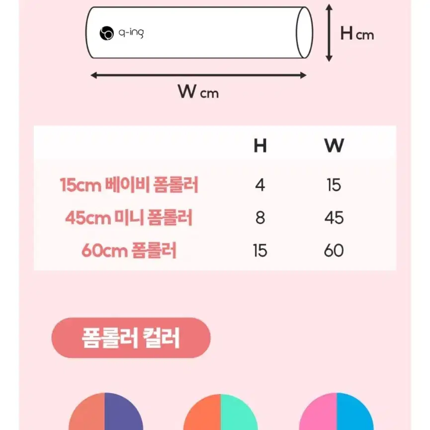 [뷰티 , 인플루언서 우린픽] 큐잉 EVA 필라테스 폼롤러 60cm