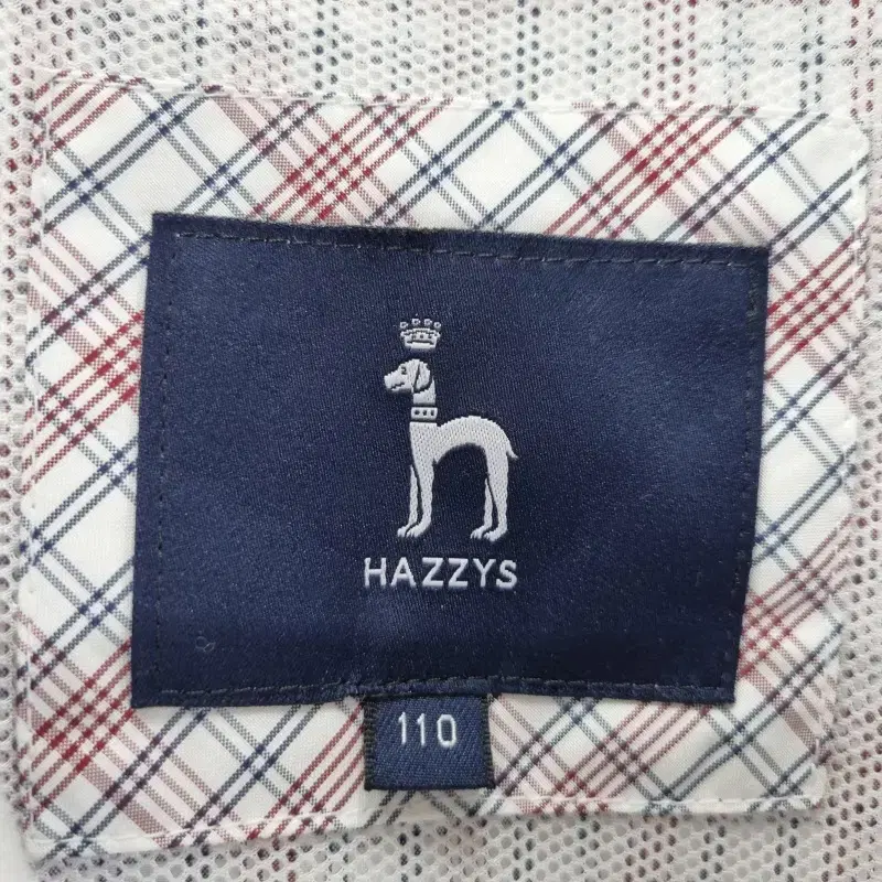 F2436 HAZZYS 남110 배색 체크 집업 자켓/더크