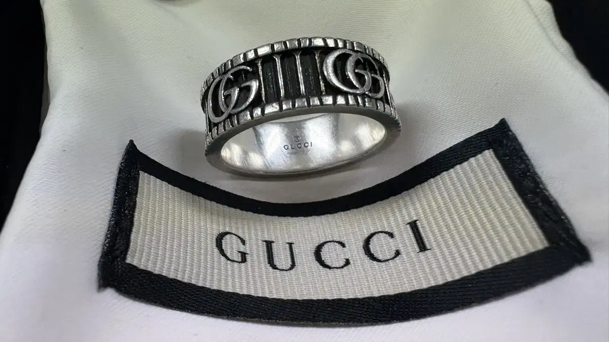 Genuine GG Marmont Double G Silver Ring by Gucci (No. 18)