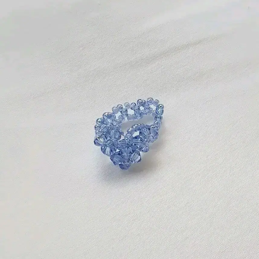 스윙셋 Heart Beads Ring (Sky Blue)