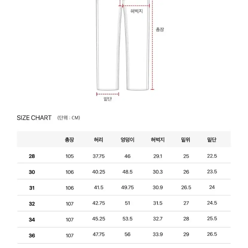 피스워커 부츠컷 새상품 (28)