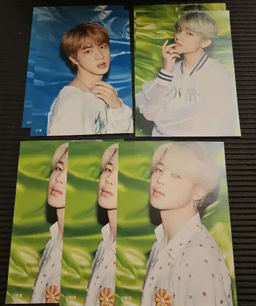 Lights 시부야 BTS 타워 레코드 플라이어 진지민 테테