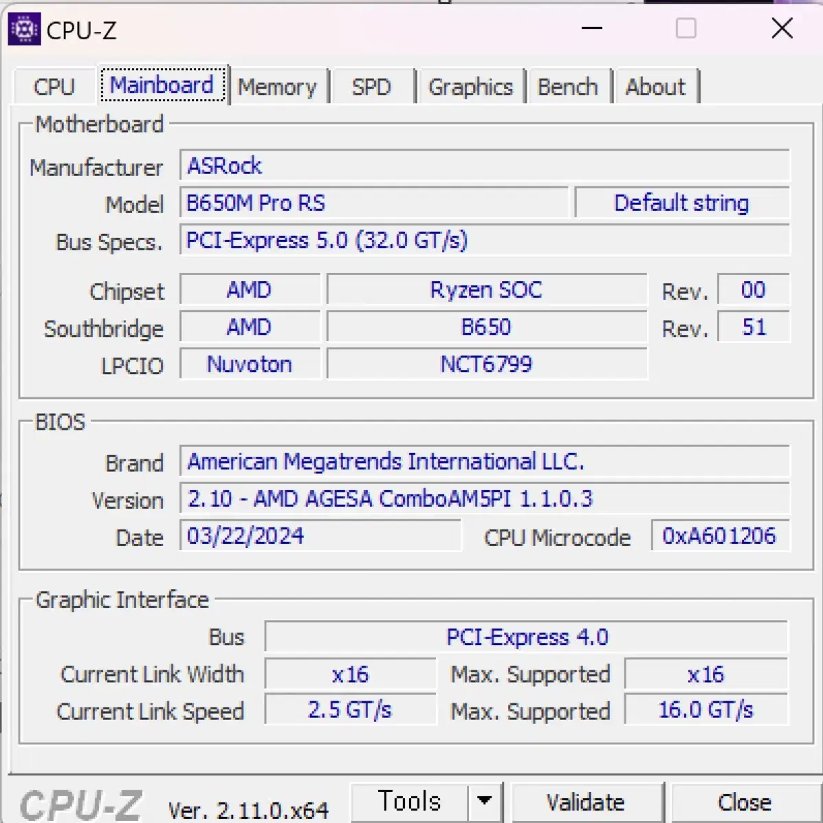 애즈락 B650M PRO RS