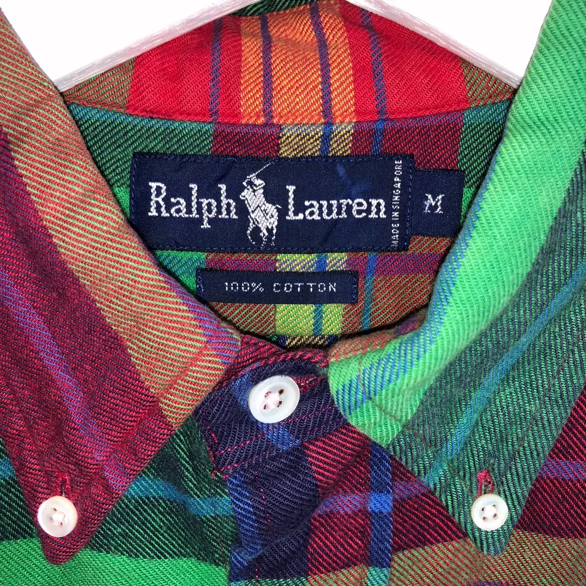 Polo Ralph Lauren 클래식 멀티 컬러 체크 셔츠 (M)