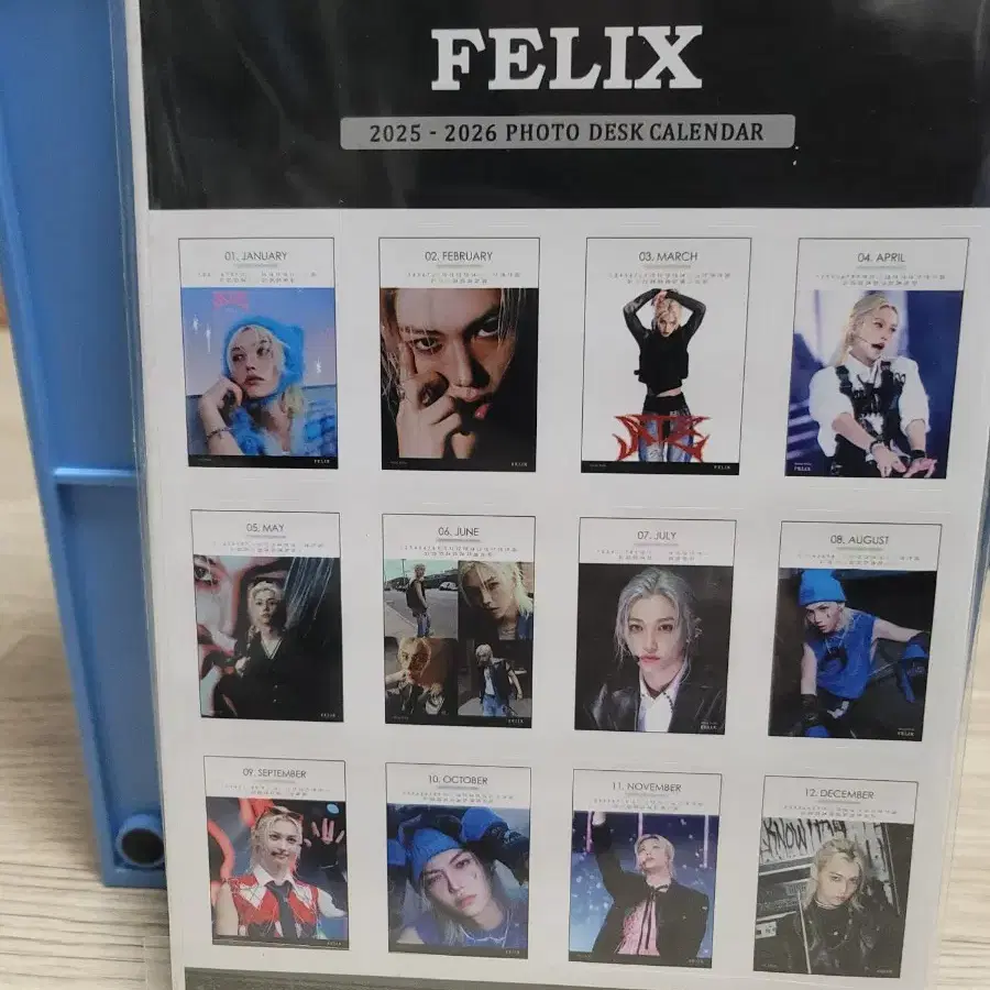 2025~2026 달력 Hyunjin Felix SKZ Calendar