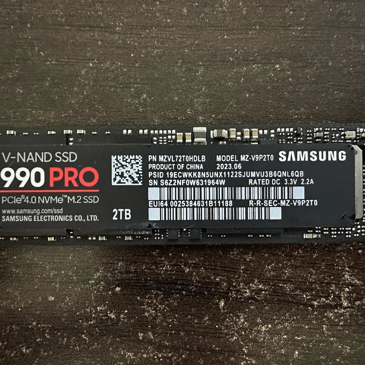 (2TB) 삼성전자 990 PRO M.2 NVMe SSD