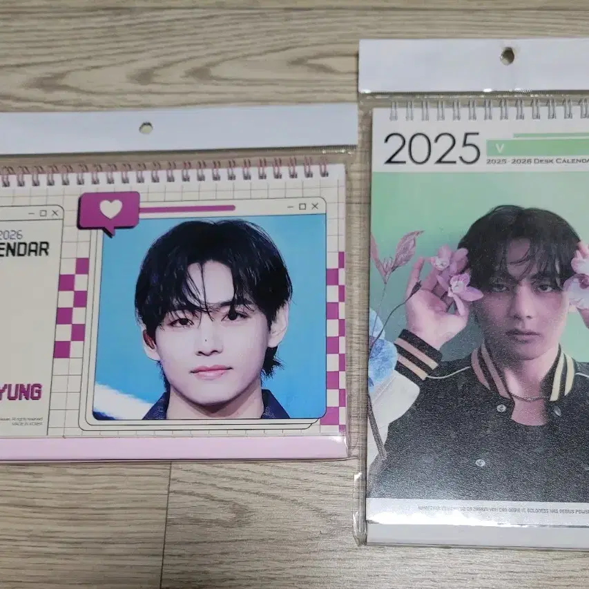 2025~2026 달력 뷔 김태형 V BTS 방탄소년단 CALENDAR