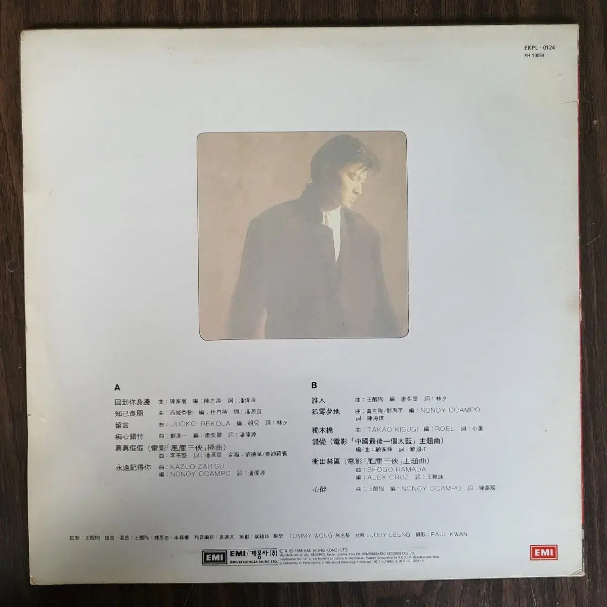 유덕화 - 회도니신변, 1990년 EMI/계몽사 직배 LP