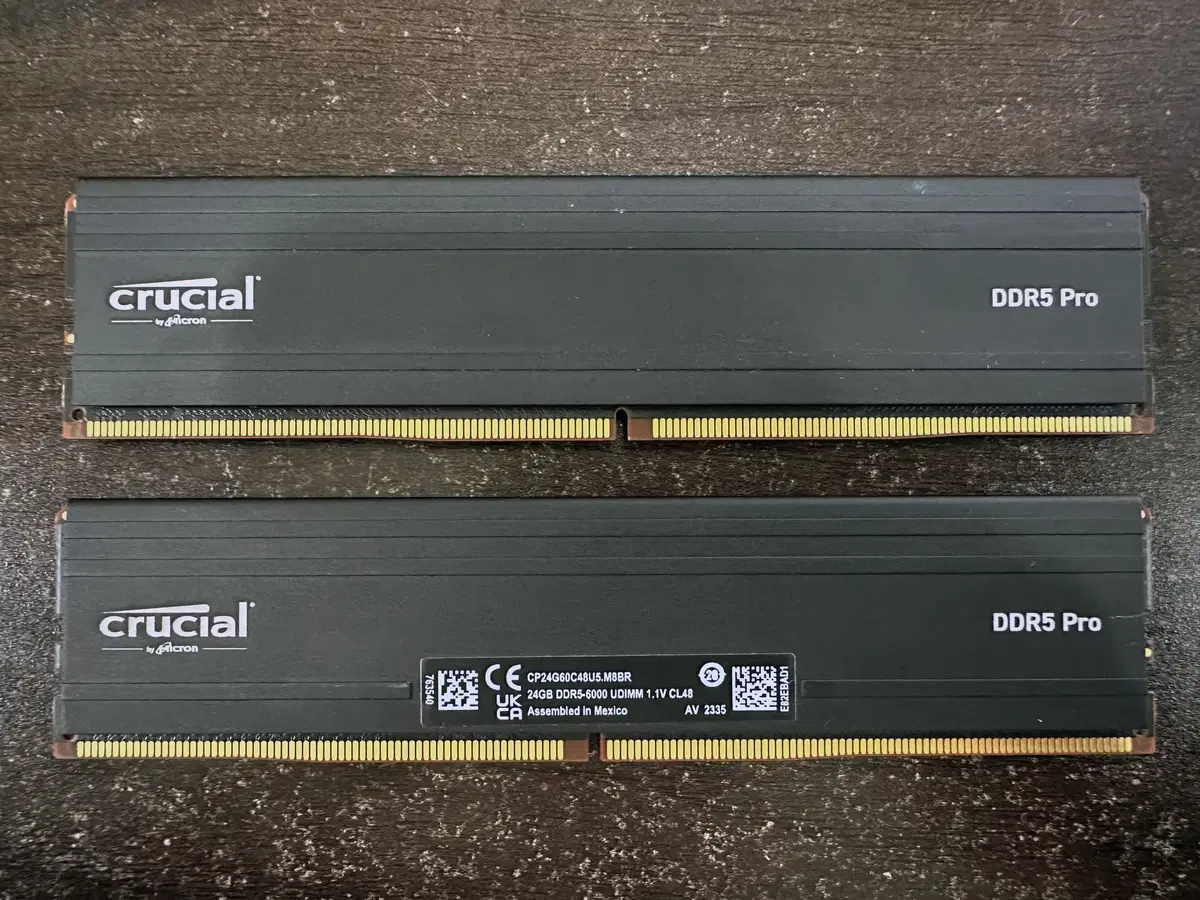 48GB 마이크론 Crucial DDR5-6000 CL48 PRO 램