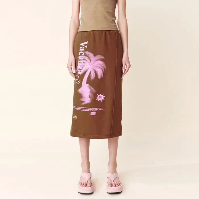 기준 스커트 Palm Tree Skirt Brown 치마