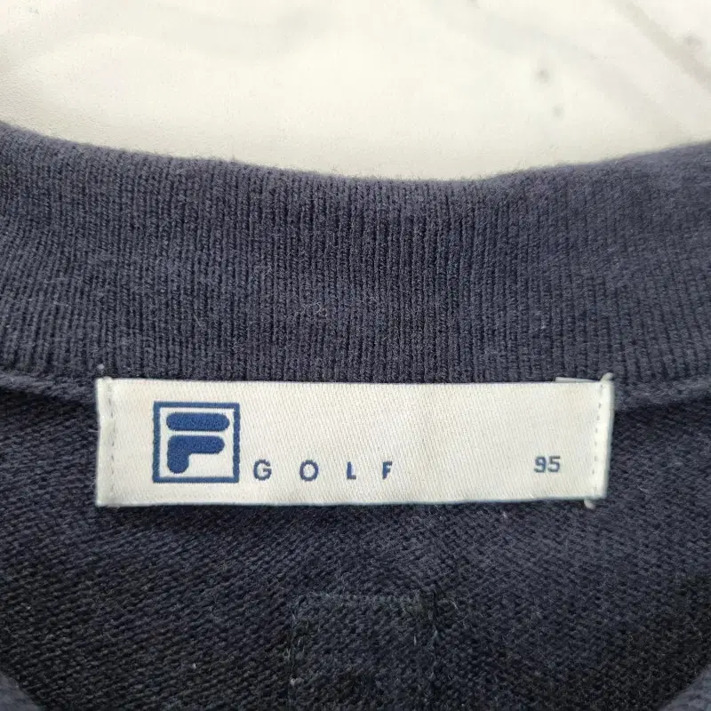 F2424 FILA GOLF 남95 네이비 카라 니트/더크