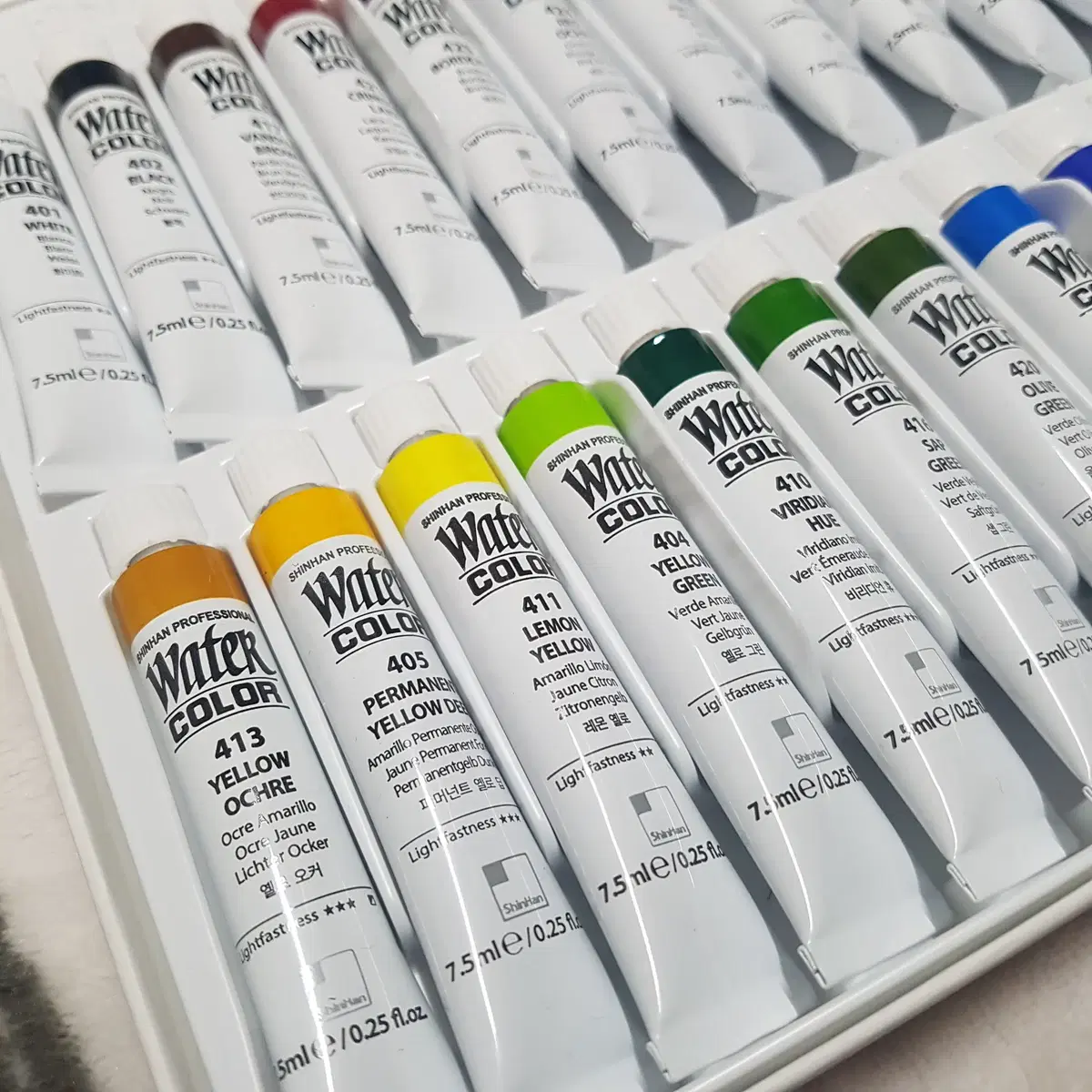 신한 전문가용 수채화물감 7.5ml 24 colors set