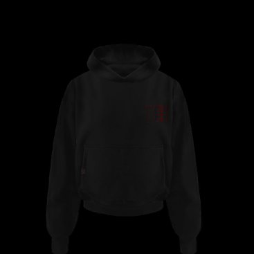 TOH logo hoodie in black