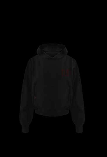 TOH logo hoodie in black