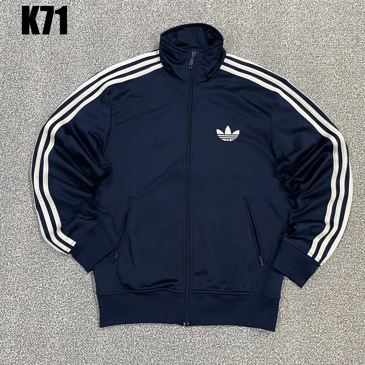 [100] Adidas Old Firebird Trap Top Jersey Zip-up Jacket K71