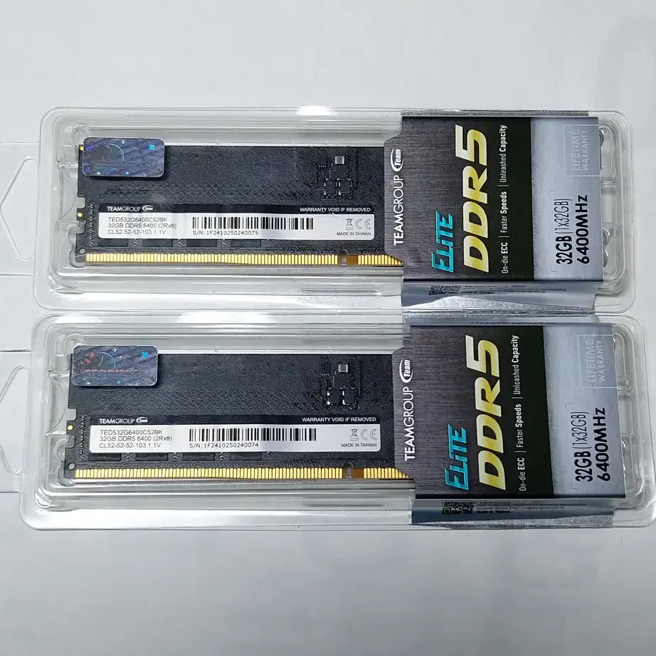 팀그룹 DDR5-6400 CL52 ELite 서린 64GB(32GB2개)