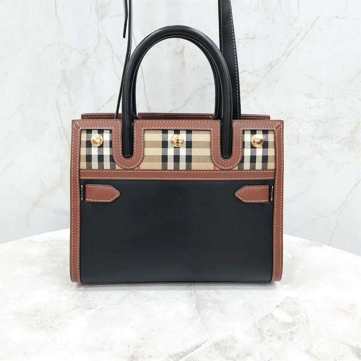 Burberry Vintage Check Title Tote